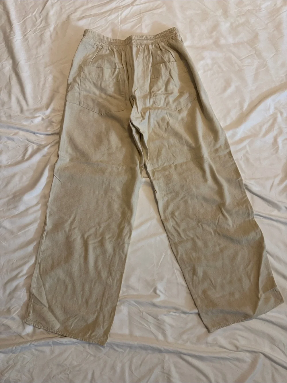 Men's Drawstring Casual Pants in Beige